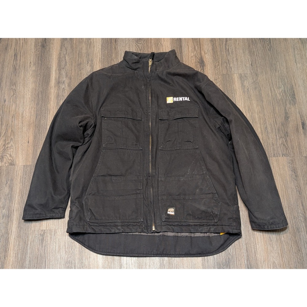 Berne Workwear Jacket XL Black Home Depot Rental Embroidery Coat‎ Mens